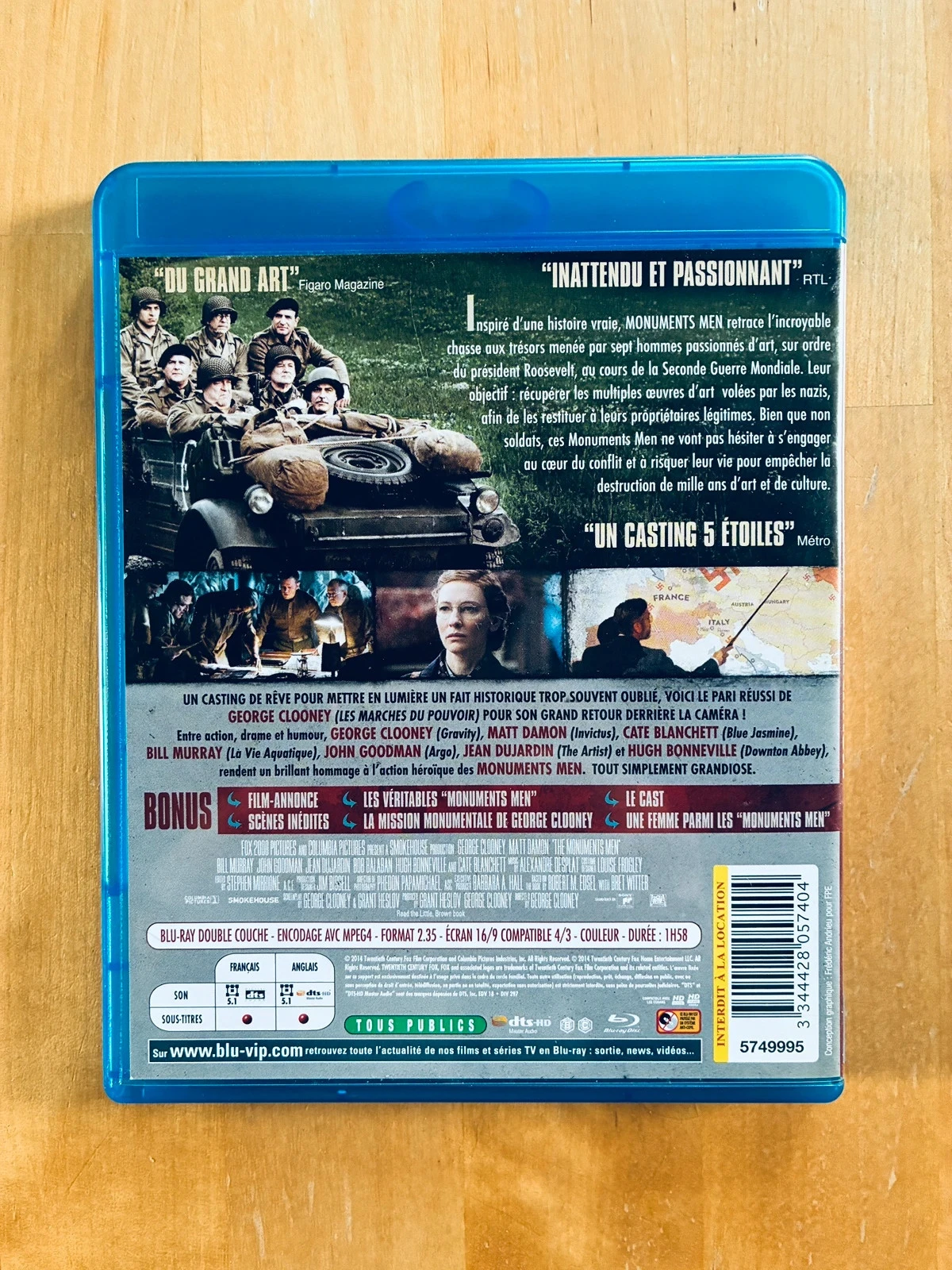 Blu-ray Monuments Men. – photo 3